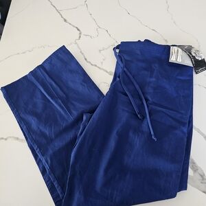 Los Angeles Rose Flare Leg Low Waist Dark Blue Pant Scrubs sz 2XL